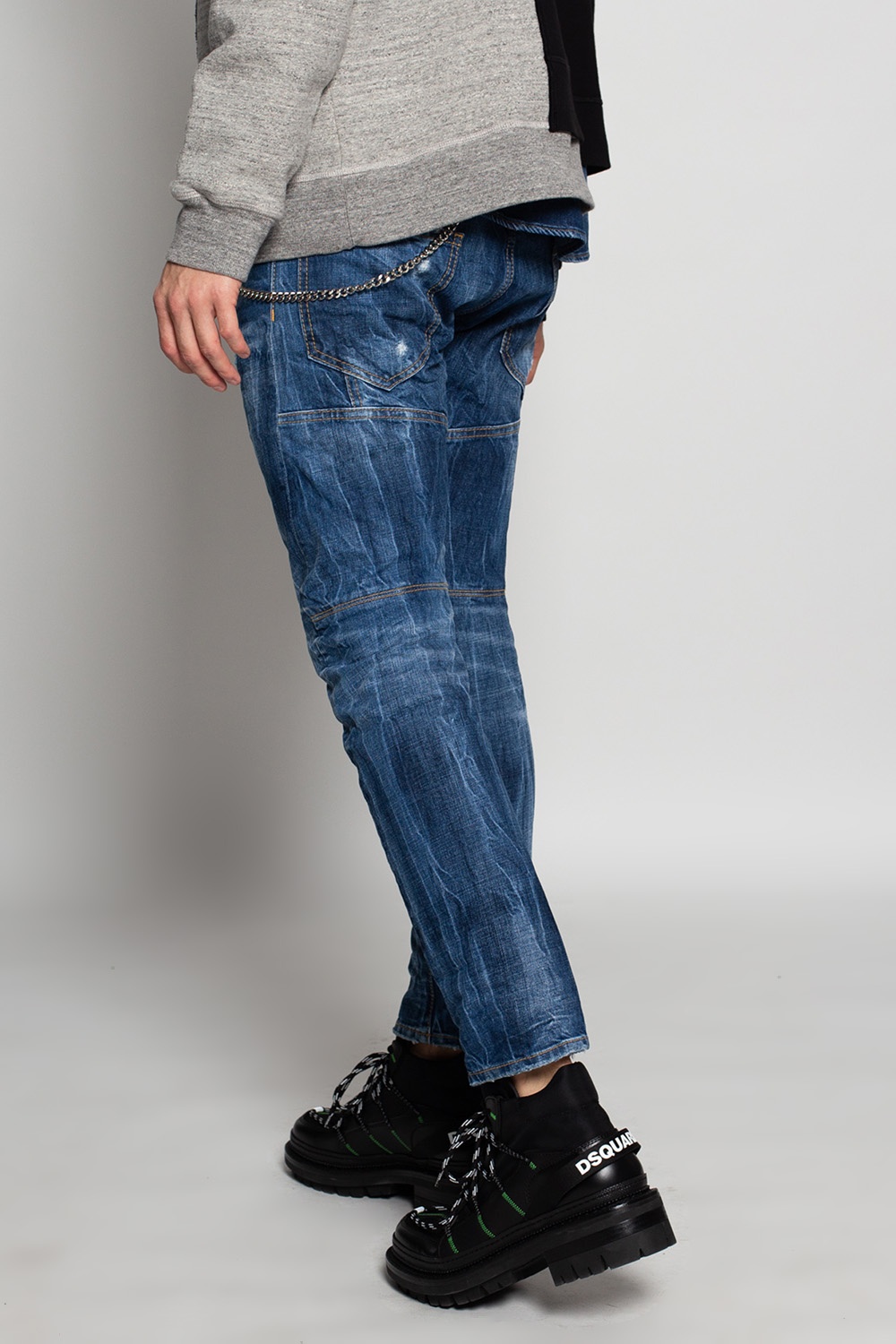 Blue 'Tidy Biker Jean' jeans Dsquared2 - Vitkac Canada